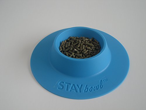 STAYbowl Tip-Proof Ergonomic Pet Bowl for Guinea Pig and Other Small Pets; 1/4-Cup Size; Sky Blue