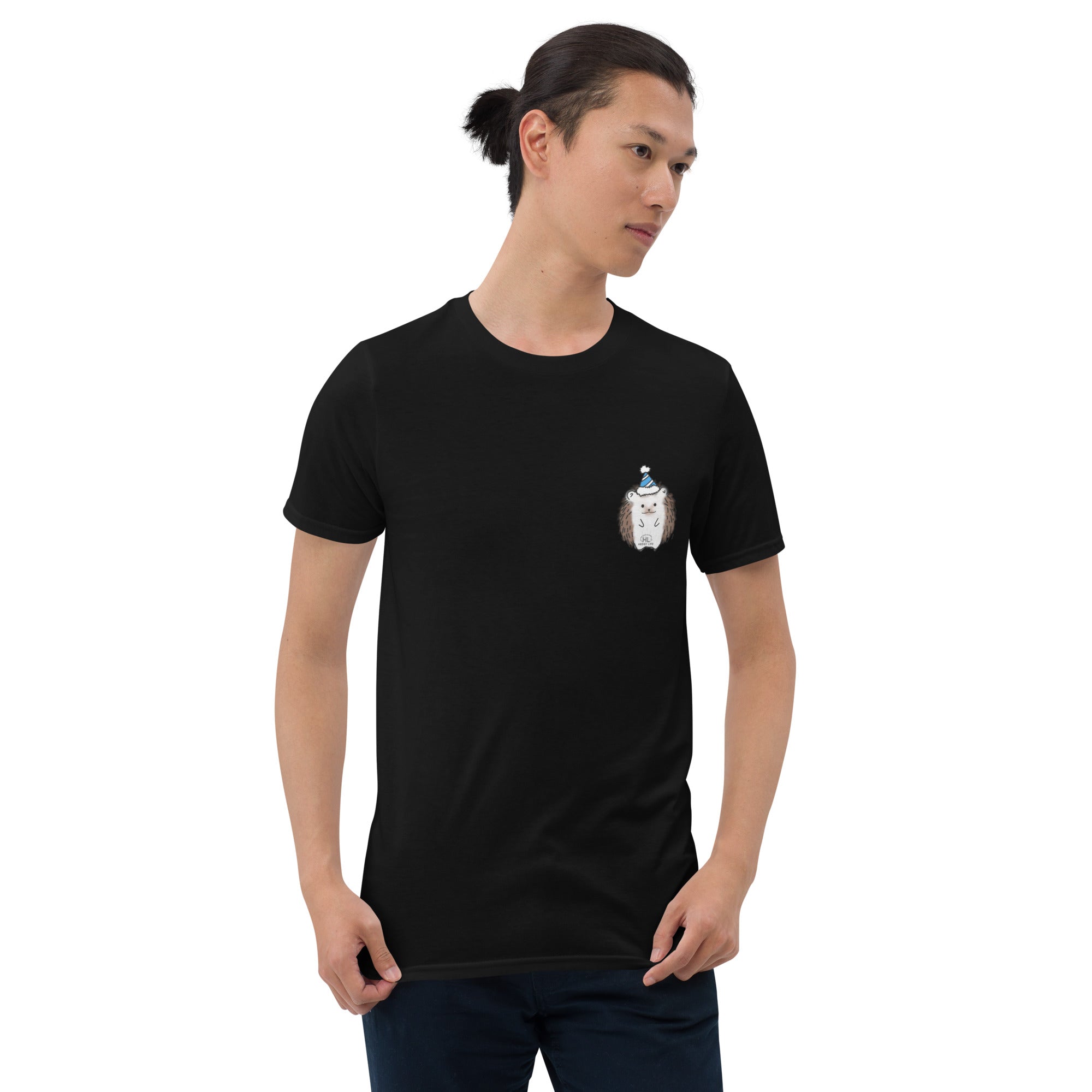 Men's T-shirt | Hedgehog Party Hat Graphic