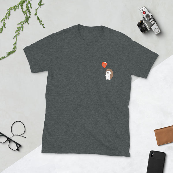 Unisex T-Shirt | Hedgehog With Balloon Graphic