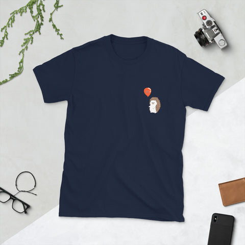 Unisex T-Shirt | Hedgehog With Balloon Graphic